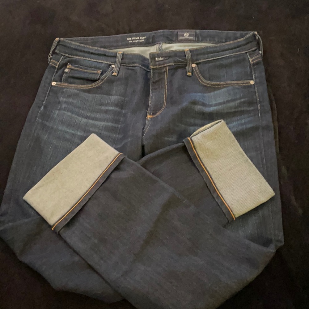 AG the Stevie crop cuffed jeans -30